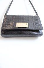 Kate Spade Embossed Black Leather Crossbody Bag