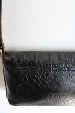 Kate Spade Embossed Black Leather Crossbody Bag