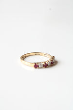 Ruby Chip 10K Yellow Gold Ring | Size 6