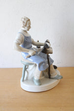 Vintage GDR Shoemaker Porcelain Figurine
