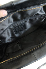 Coach Madison Black & White Python Embossed Small Sadie Flap Satchel Bag