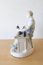 Vintage GDR Shoemaker Porcelain Figurine