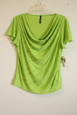 NEW Bleeker & McDougal Lime Green Beaded Top | L