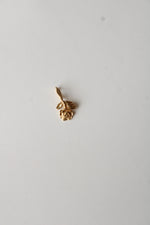 10K Yellow Gold Rose Necklace Pendant