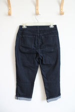 NYDJ Dark Wash Cuffed Capri Jeans | 4