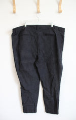 Nine West Slim Ankle Black & Gray Checkered Pants | 30W