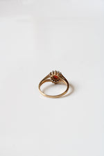 Oval Cut 10K Yellow Gold Ruby Ring | Size 6