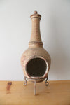 Garden Clay Chiminea & Stand