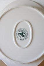 Longaberger Pottery Woven Traditions 9" Ivory Ribbed Pie Plate
