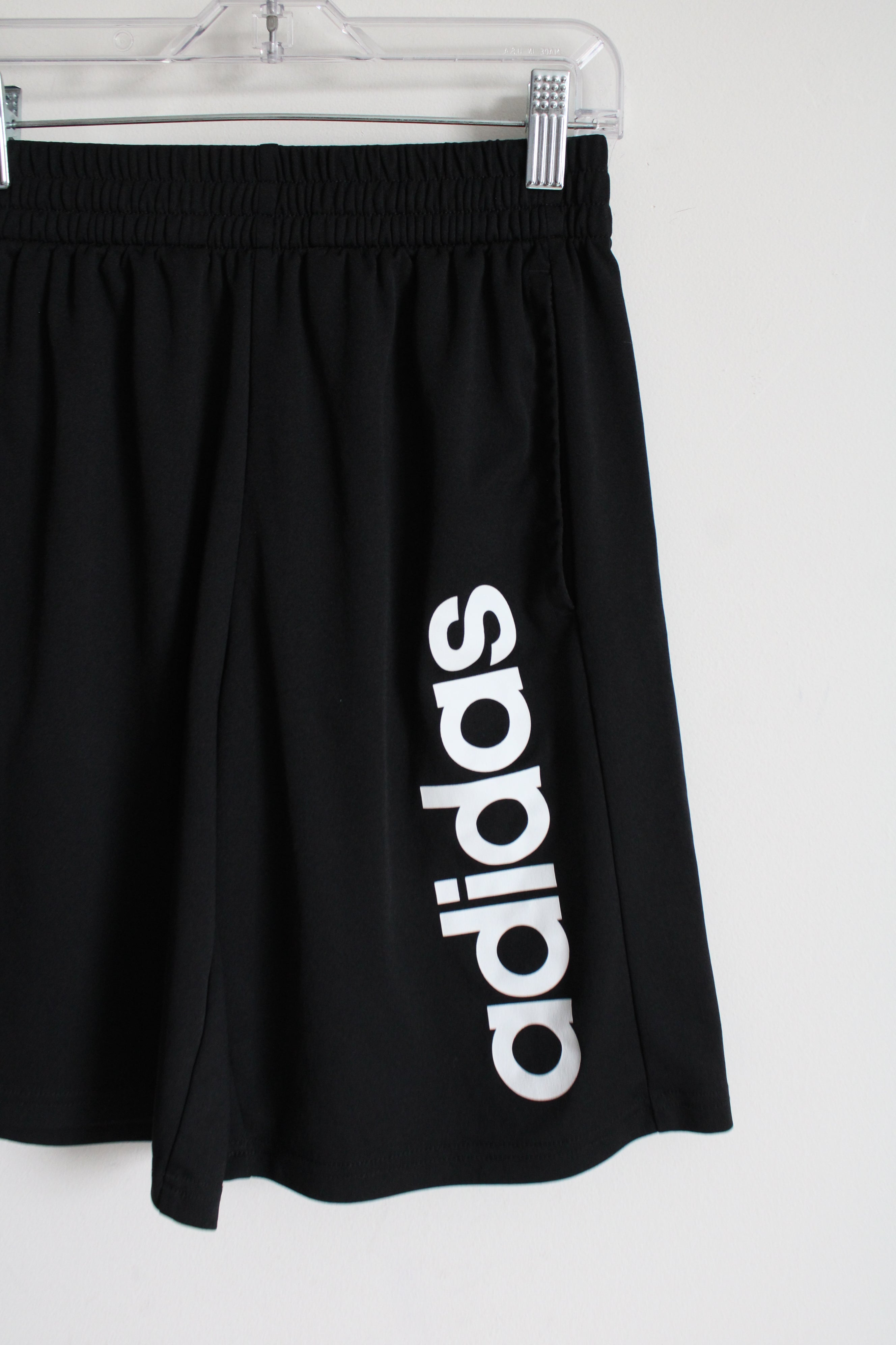 Adidas Black Logo Shorts | Youth M (10/12)