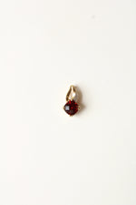 10K Yellow Gold Ruby Necklace Pendant