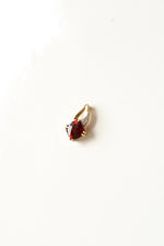 10K Yellow Gold Ruby Necklace Pendant