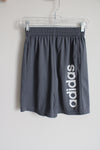 Adidas Gray Logo Shorts | Youth M (10/12)