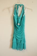 NEW Taboo Y2K Turquoise Blue Sparkle Dress | M