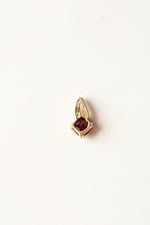 10K Yellow Gold Ruby Necklace Pendant