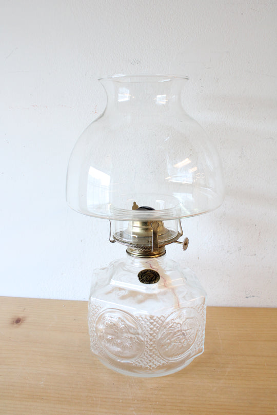 Lamplight Farms Vintage Horse & Buggy Glass Oil Lamp