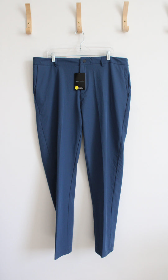 NEW Saks Fifth Avenue Blue Stretch Tech Pants | 38