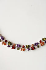 Multi-Colored Stone Sterling Silver Necklace