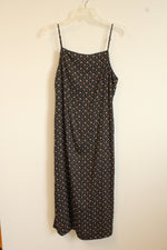 American Eagle Black Floral Slip Dress | L
