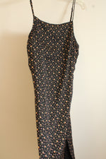 American Eagle Black Floral Slip Dress | L