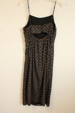 American Eagle Black Floral Slip Dress | L