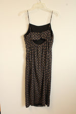American Eagle Black Floral Slip Dress | L