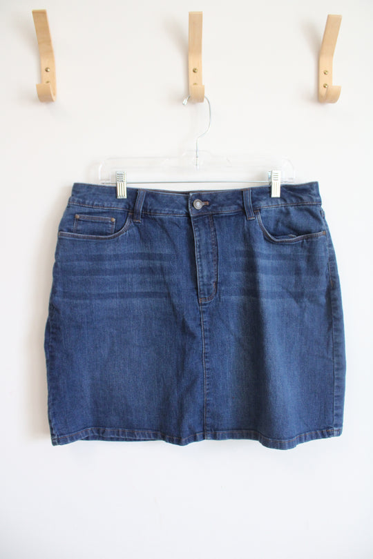 Croft & Barrow Stretch Denim Skort | 16