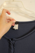 We The Free People Blue Henley Shirt | XS