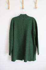 NEW Eileen Fisher Forest Green Soft Wool Cardigan | M