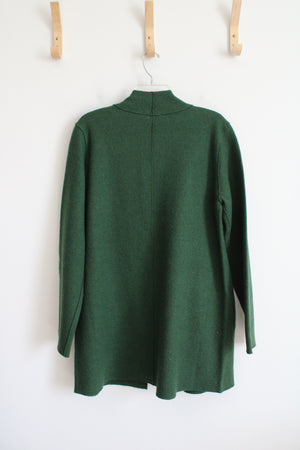 NEW Eileen Fisher Forest Green Soft Wool Cardigan | M