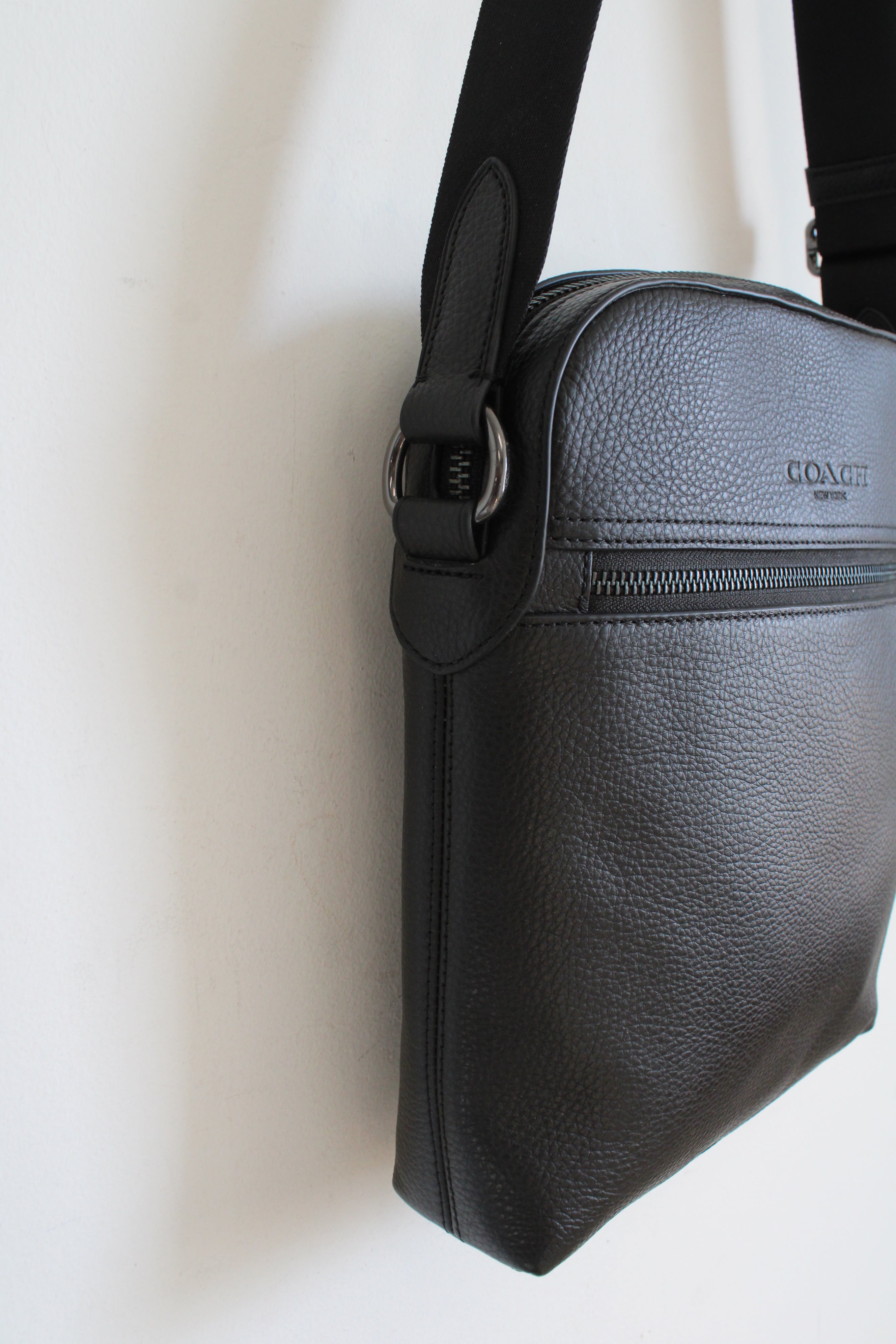 Coach Black Houston Flight Bag