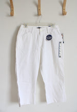 NEW Lee Curvy Fit White Capri Pants | 6M