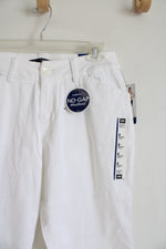 NEW Lee Curvy Fit White Capri Pants | 6M