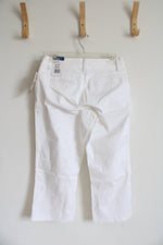 NEW Lee Curvy Fit White Capri Pants | 6M