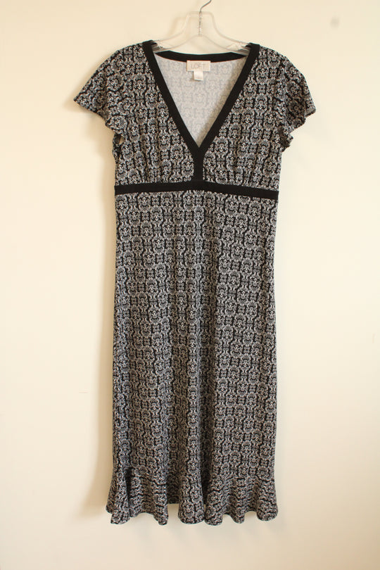 Ann Taylor LOFT Black Paisley Dress | 4