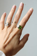 Sterling Silver Peridot Ring | Size 9
