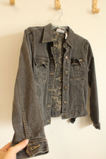 Liz Claiborne Gray Wash Denim Jacket | M Petite
