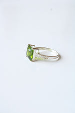 Sterling Silver Peridot Ring | Size 9