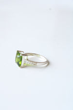 Sterling Silver Peridot Ring | Size 9