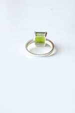 Sterling Silver Peridot Ring | Size 9