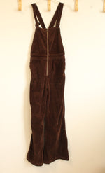 Rollas East Coast High Rise Flare Brown Corduroy Overalls | 29