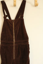 Rollas East Coast High Rise Flare Brown Corduroy Overalls | 29