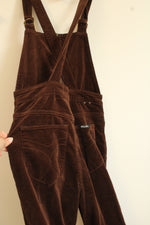 Rollas East Coast High Rise Flare Brown Corduroy Overalls | 29