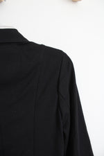 White House Black Market Black Ruffled Edge Blazer | 4