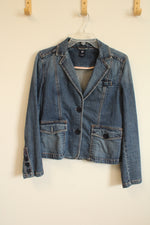 Gap Cotton Denim Blazer Style Jacket | 6