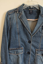 Gap Cotton Denim Blazer Style Jacket | 6