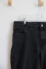 Old Navy Mid-Rise O.G. Straight Black Jeans | 18