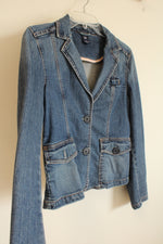 Gap Cotton Denim Blazer Style Jacket | 6