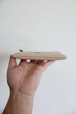 Coach Signature Debossed Patent Leather Tan Wristlet