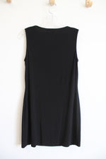 Joseph Ribkoff Black & White Ruched Square Neck Bodycon Dress | 8